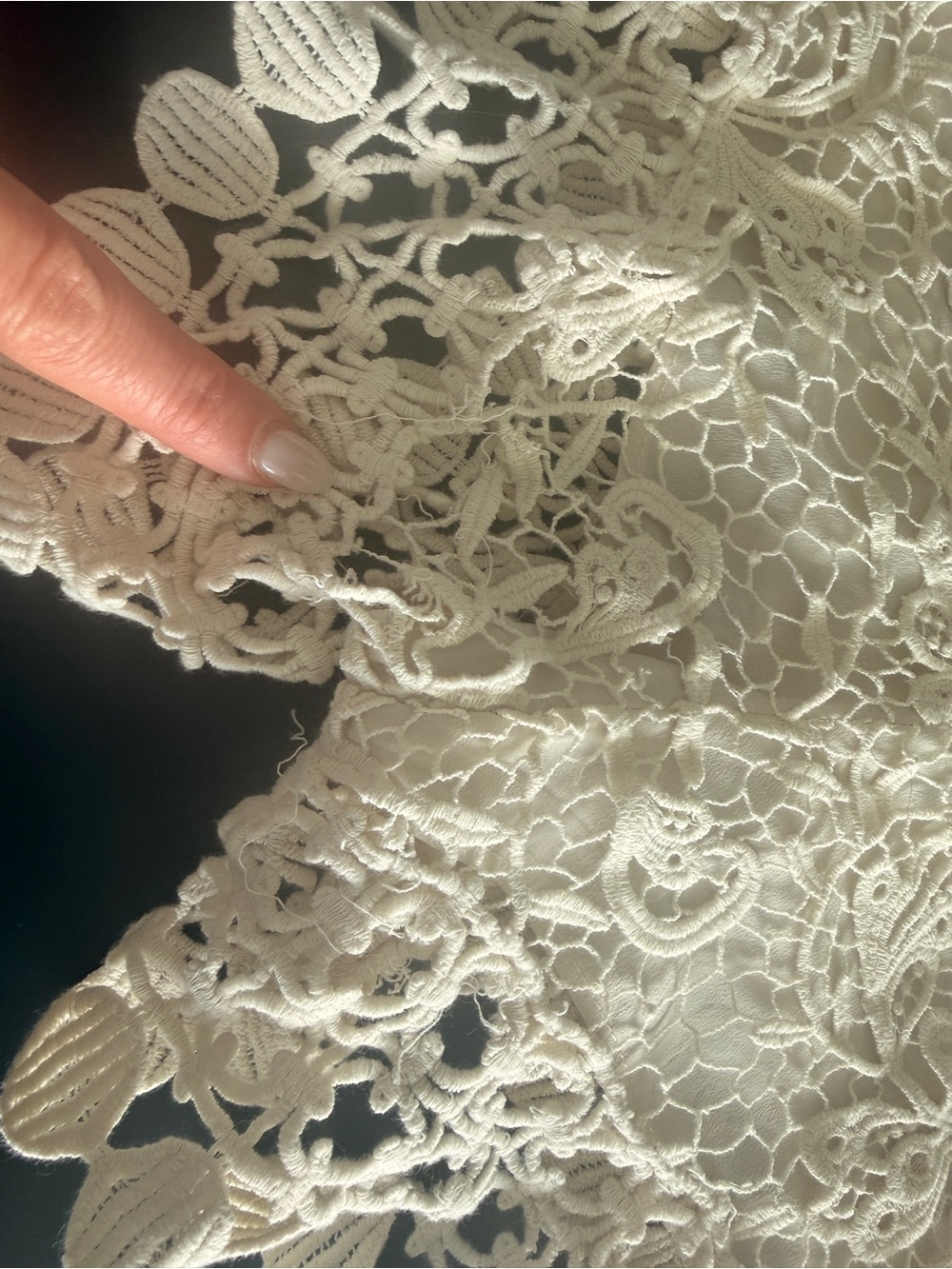 Alexis Ivory Lace Shorts - Picture 4 of 4